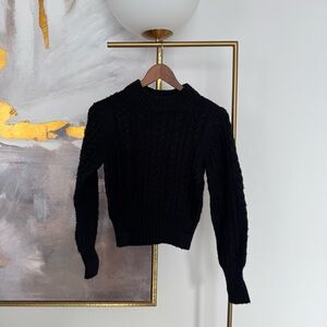 ⏱️24 HR SALE⏱️ Wilfred Black Cable Knit Sweater